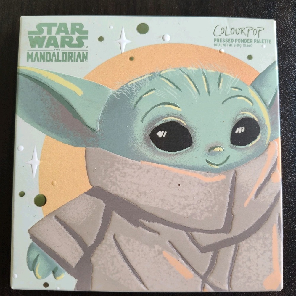 Star Wars eyeshadow palette The Mandalorian Child ColourPop pressed powder